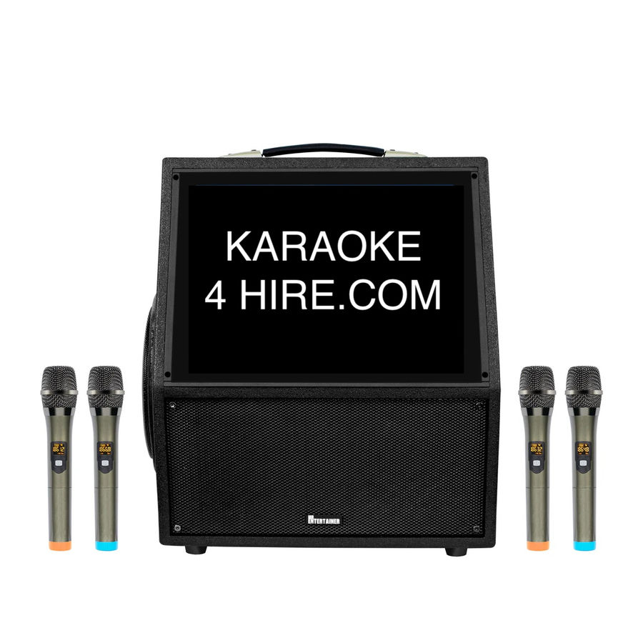 Karaoke machine set up for a party